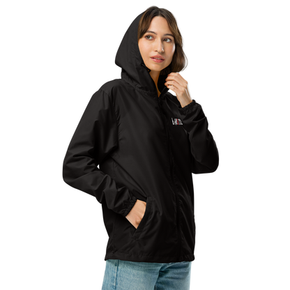 Unisex lightweight zip up windbreaker